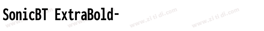 SonicBT ExtraBold字体转换